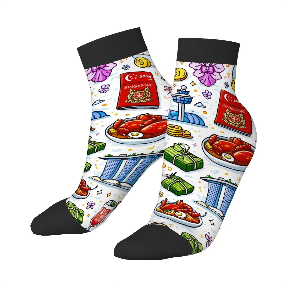 Custom Color Contrast Tube Socks