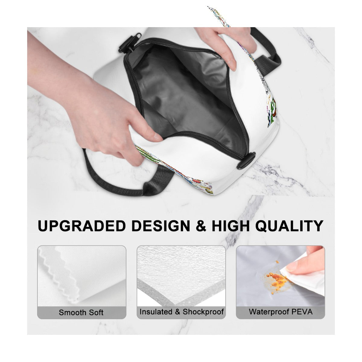 Custom Lunch Bag With Shoulder Strap