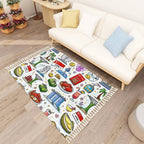 Custom Area Rug with Tassels (3:2)