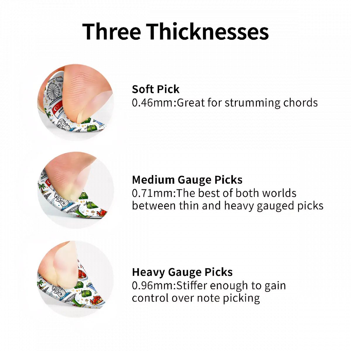 Custom Guitar Picks 6 pcs