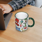 Custom Colored Ceramic Coffee Mug (11oz) (All Over Print)