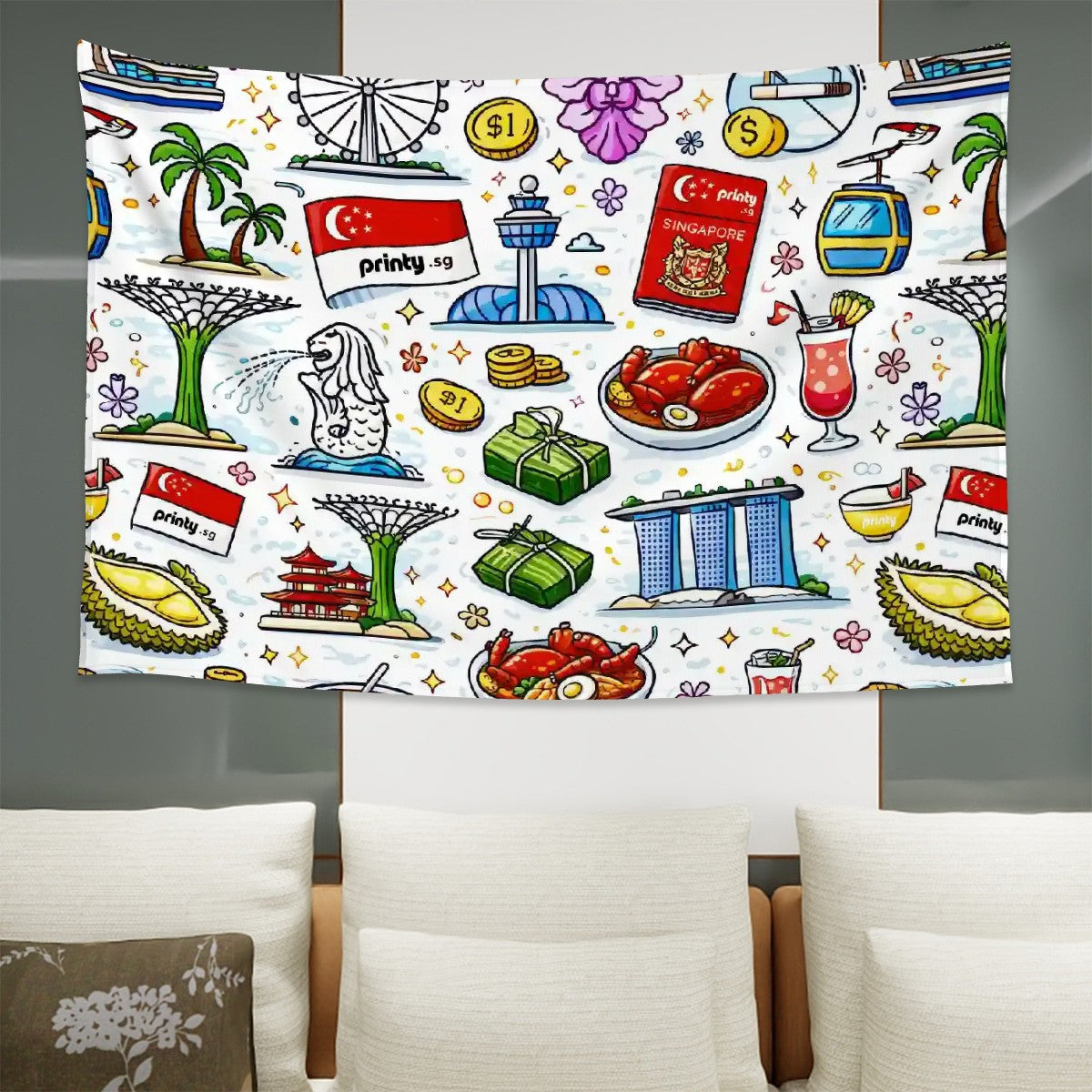 Custom Wall Tapestry Wall Art Decor (2:3) (Horizontal)