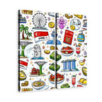 Custom 4 Panels Canvas Prints Wall Art (Set A)