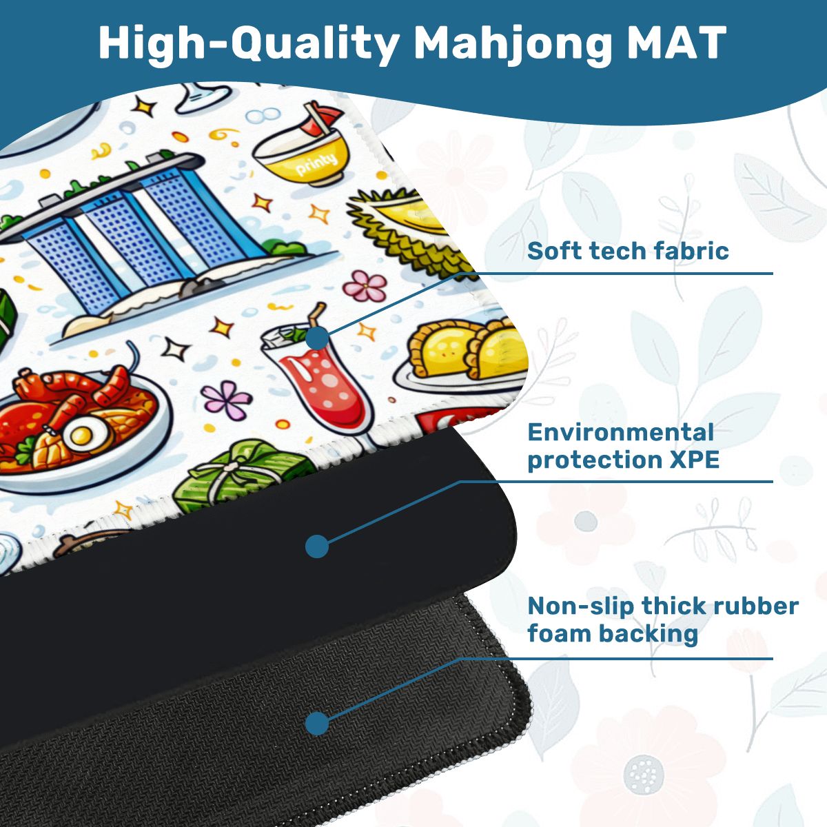 Mahjong Mat 31.5"x31.5" (Ship Rolled up)