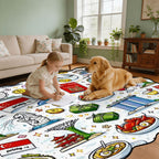Custom Scalloped Area Rug 144"x108"