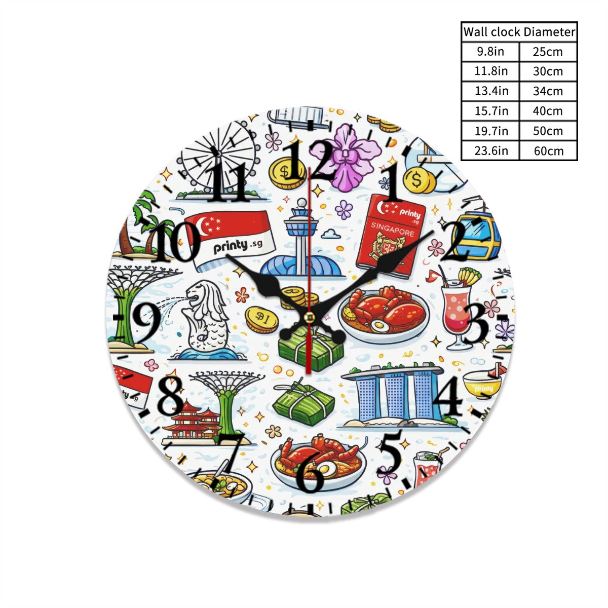 Custom Fashion PVC Wall Clock