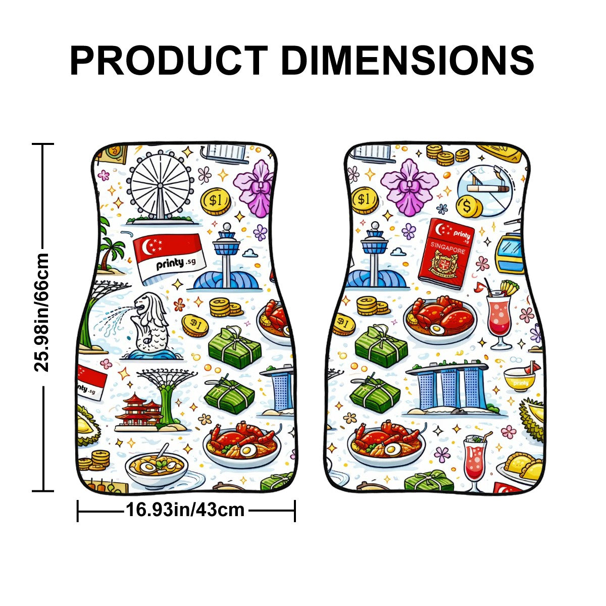 Custom Front Car Floor Mats Two Pieces