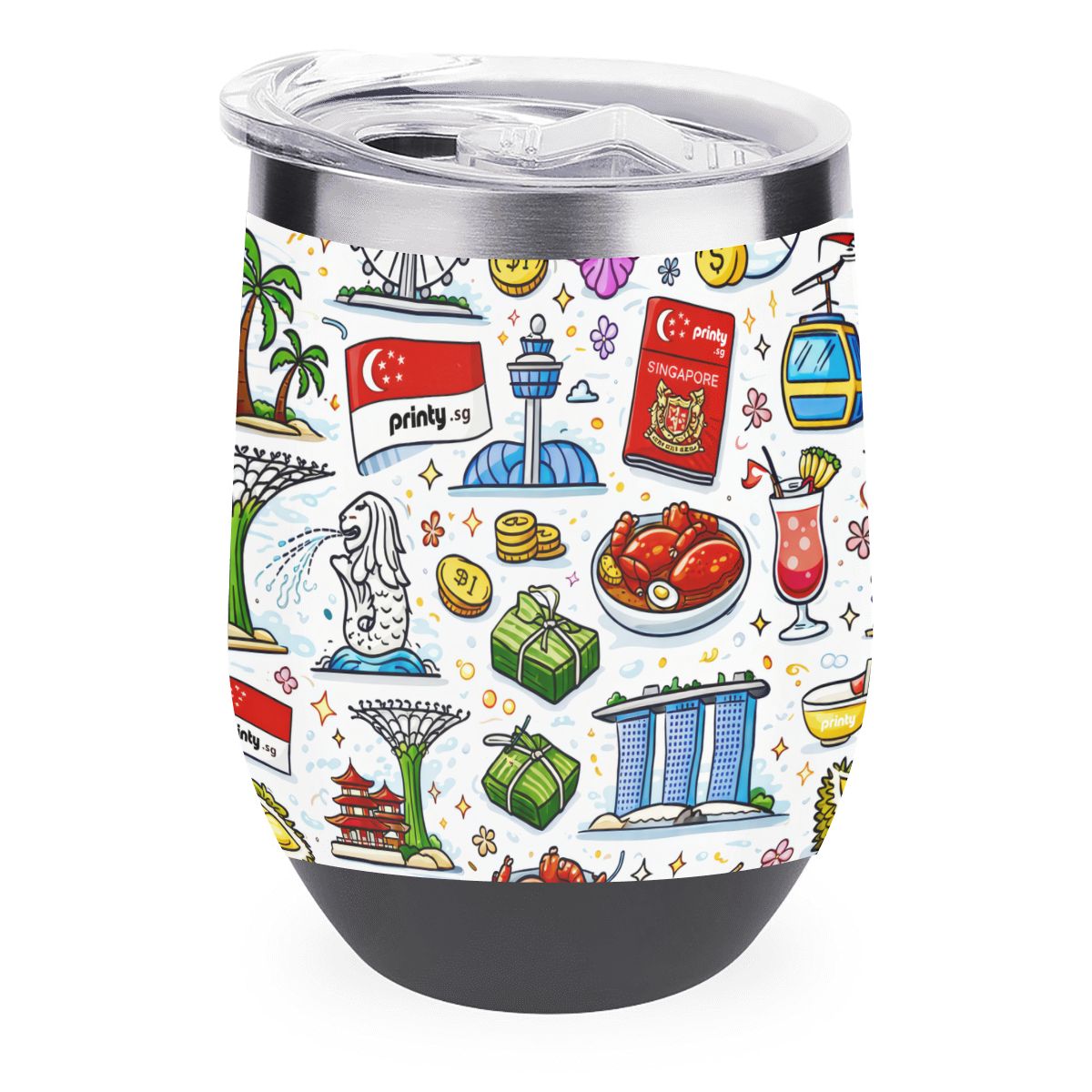 Custom Egg-Shaped Tumbler (12oz)