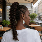 Custom Leather Teardrop Earrings
