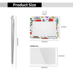 Custom ID Badge Holder (Front And Back Different) (Horizontal)
