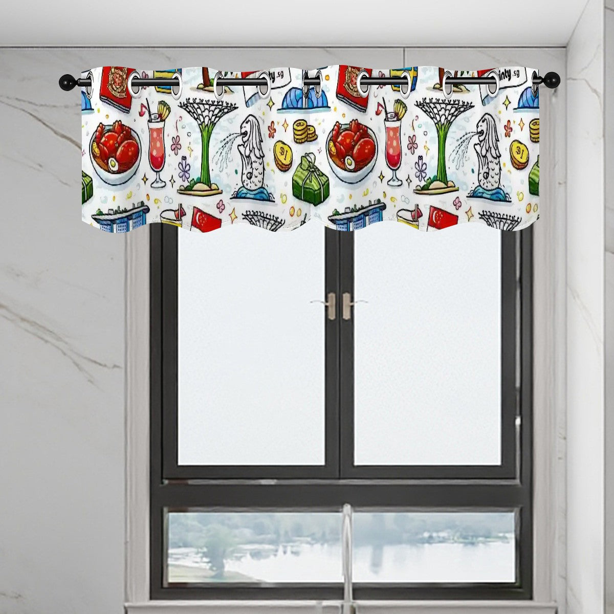 Custom Valance Curtains 52"x18"x2pcs
