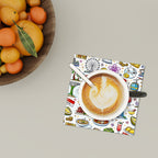 Custom Square Ceramic Coasters 6 pcs