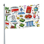 Custom Outdoor Decor Flags Single Sided (5:8)