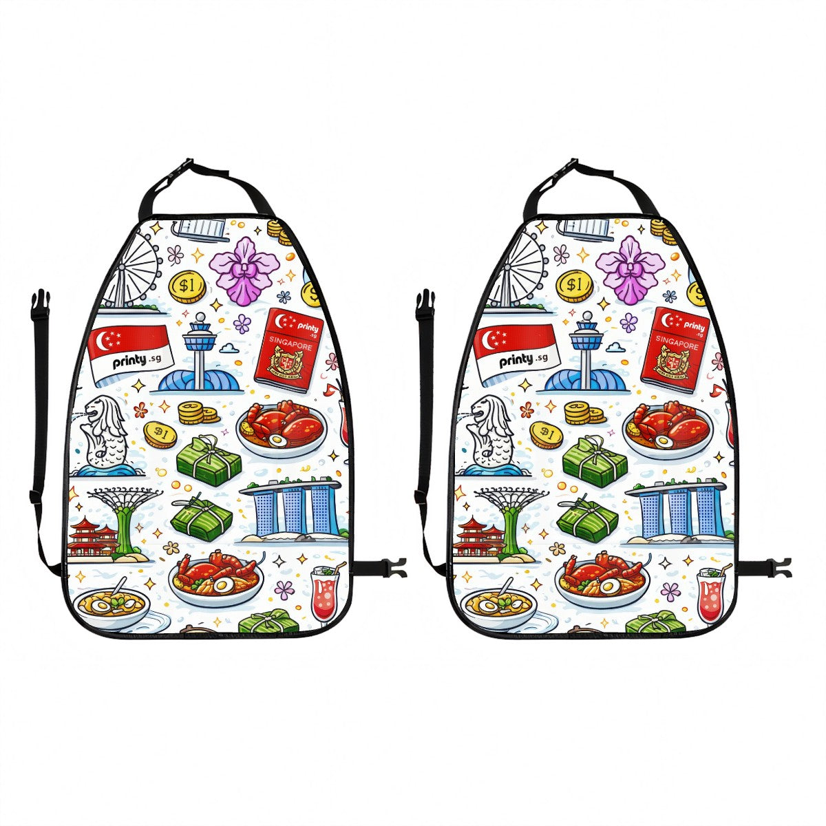 Custom Anti-kick Storage Mat For Car Seats 2pcs