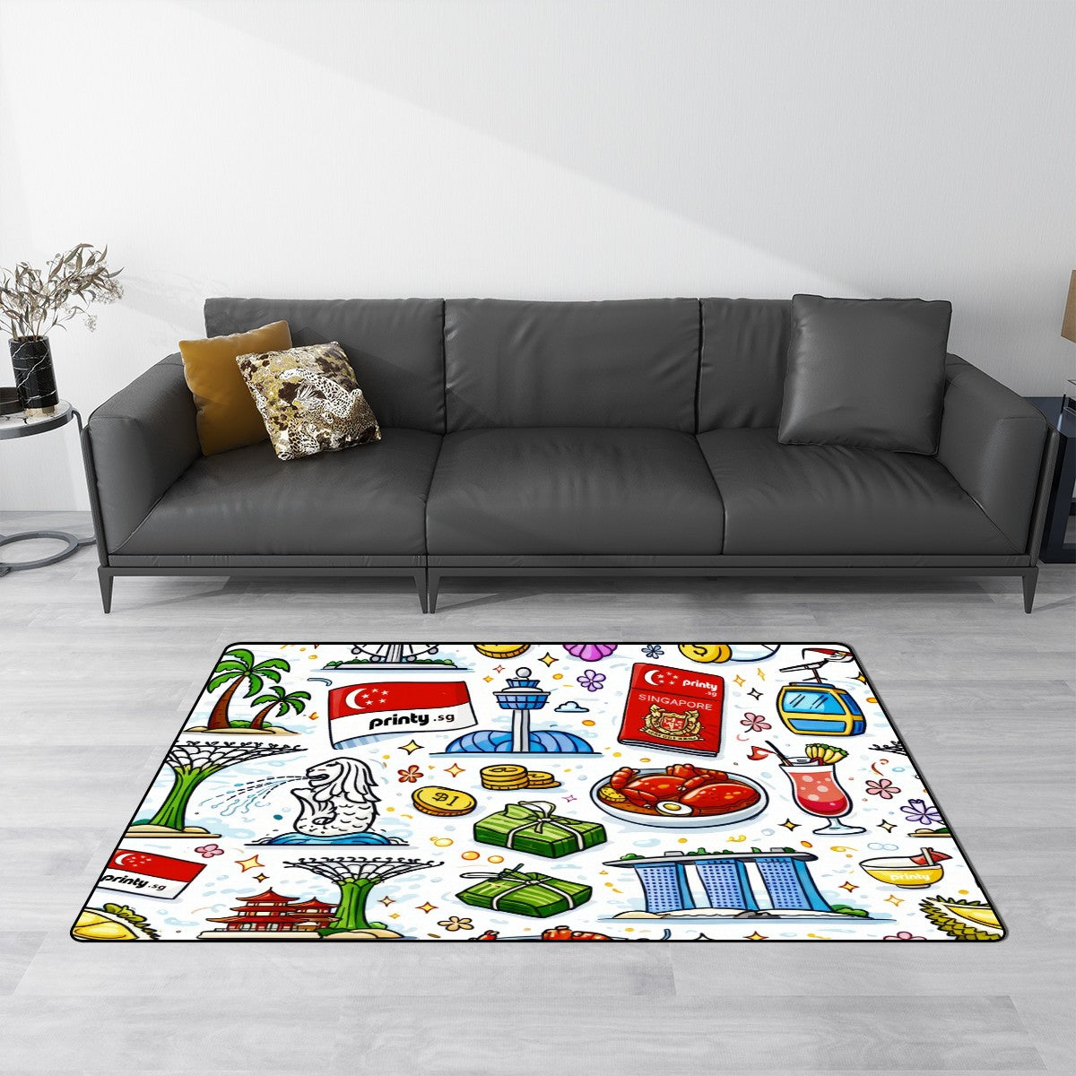 Custom Flannel Non Slip Area Rug (Multiple Sizes)