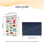 Custom Vertical Greeting Cards (Golden Edge Pearl Paper)