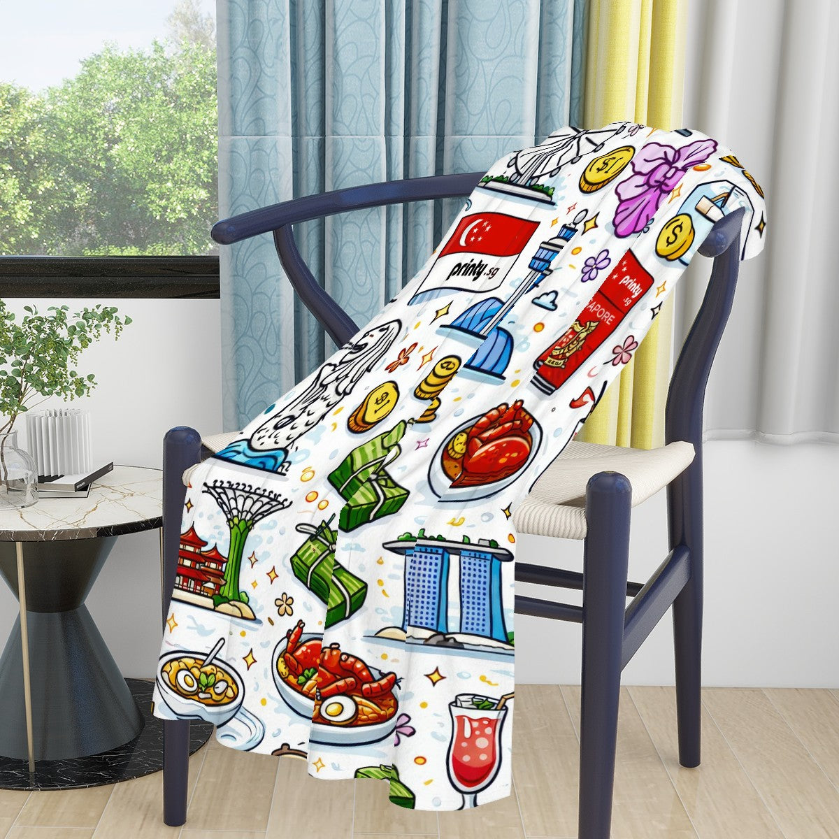 Custom 320 GSM Flannel Throw Blanket (3:5)