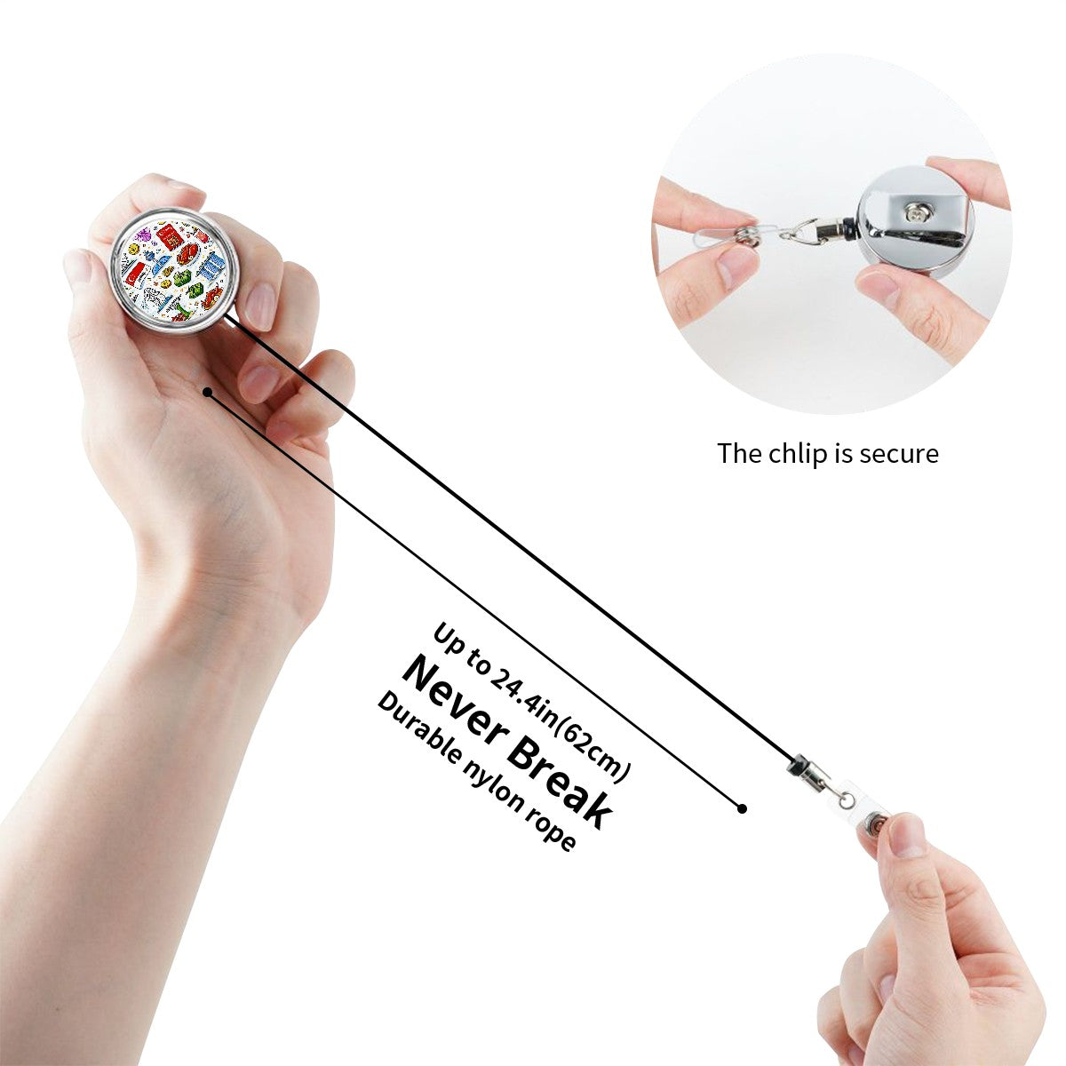 Custom Heavy Duty Metal Badge Reel