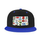 Custom Flat Bill Hats Hip Hop Style (Front Pattern)