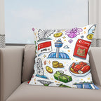 Custom All Season Throw Pillow Covers Set of 4(Single-Sided Design)