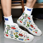 Custom Men's High Top Canvas Shoes (Customized Tongue)