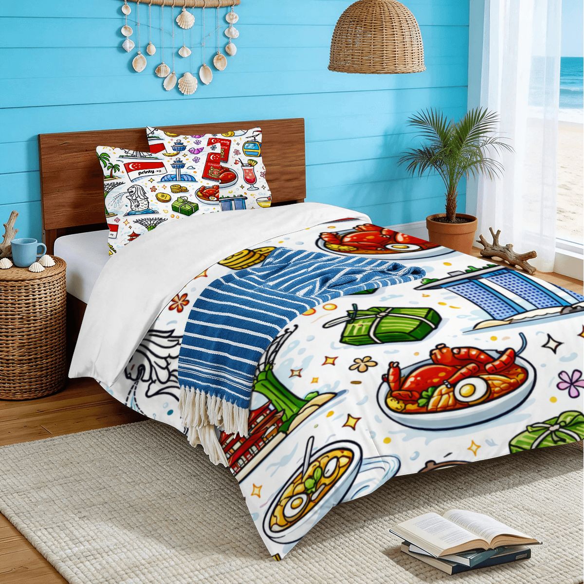 Custom Twin Duvet Cover Set 55"x79"