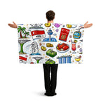 Custom Wearable Sports Flag Sleeve Cape