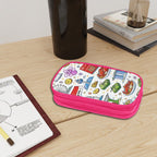 Custom Vertical Oxford Large Capacity Double Layer Pencil Case