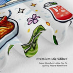 Custom Microfiber Absorbent Bath Towels 52"x32" (Vertical)
