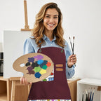 Custom Unisex Canvas Cross Back Apron with Pockets