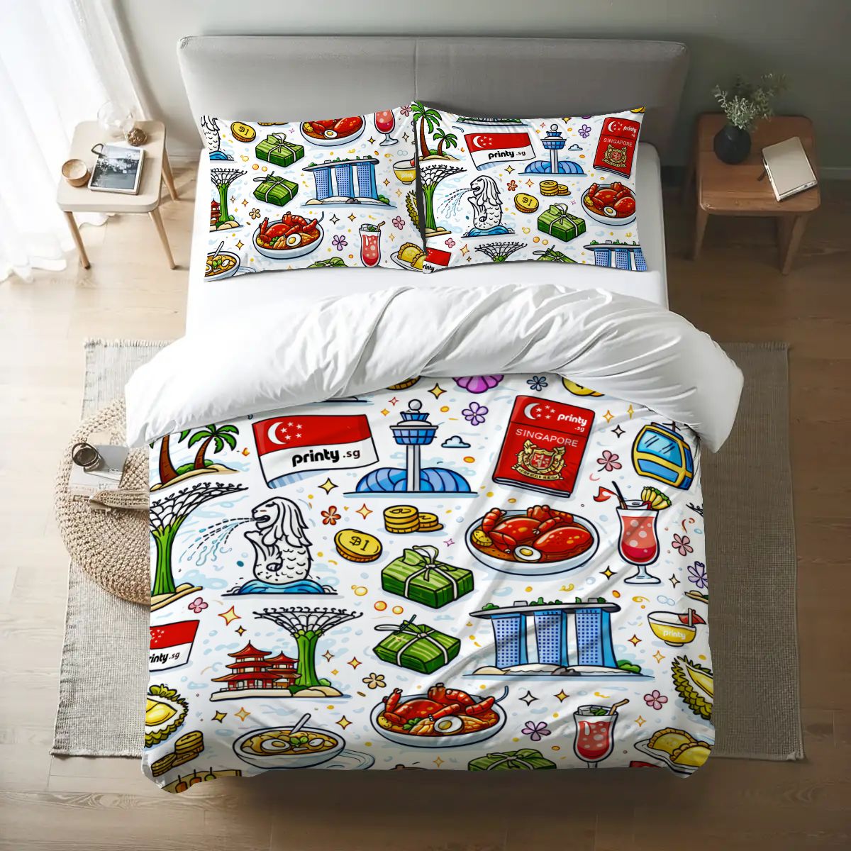 Custom Queen Duvet Cover Set