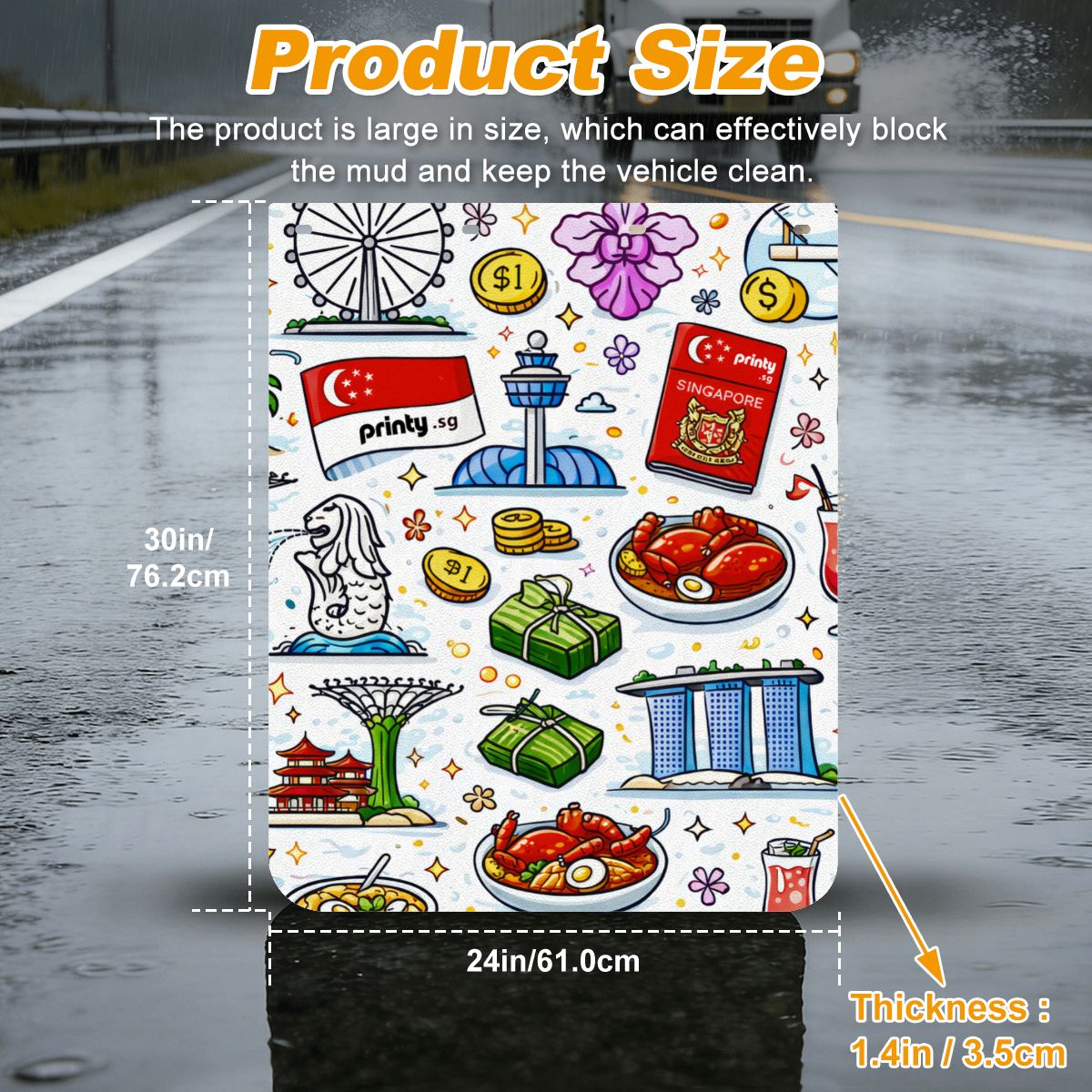 Custom Mud Flaps 2pcs for Semi Truck