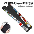 Custom Seat Belt Cover Pad For Adults 2 Pcs