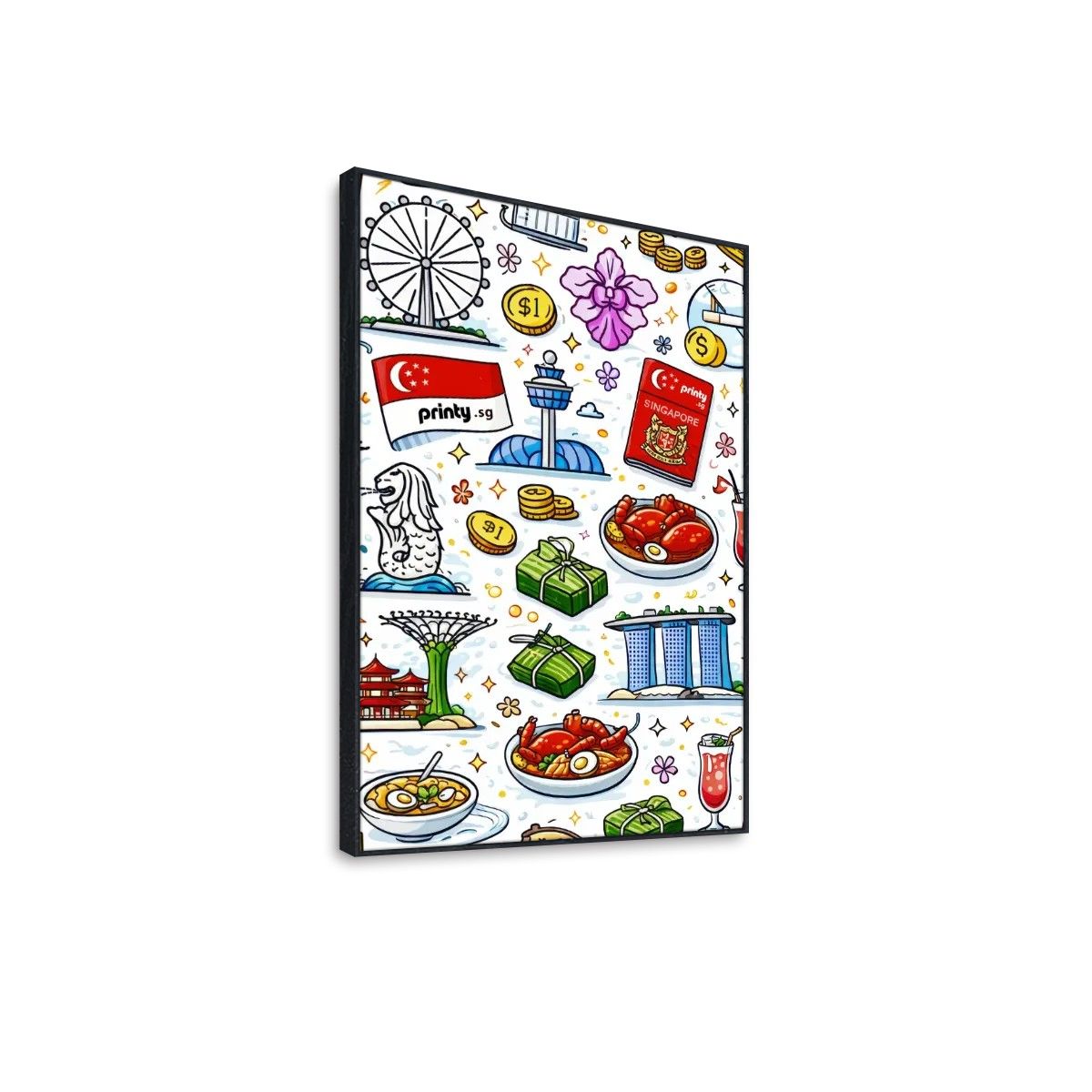 Custom Frameable Canvas Prints Wall Art (Vertical)