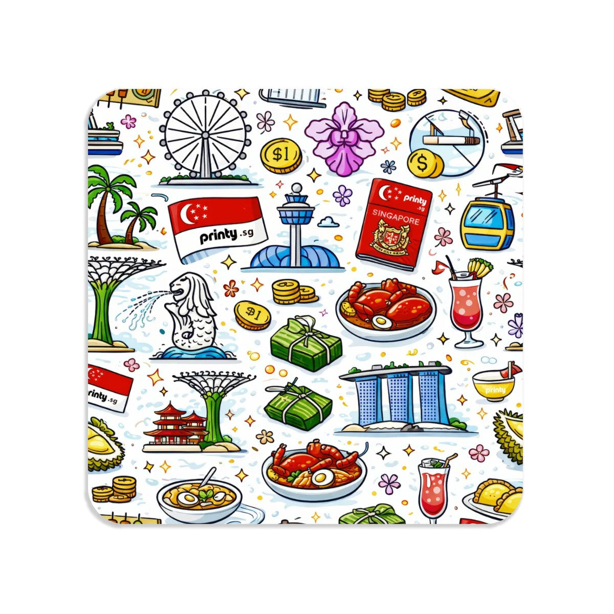 Custom Square Acrylic Fridge Magnets