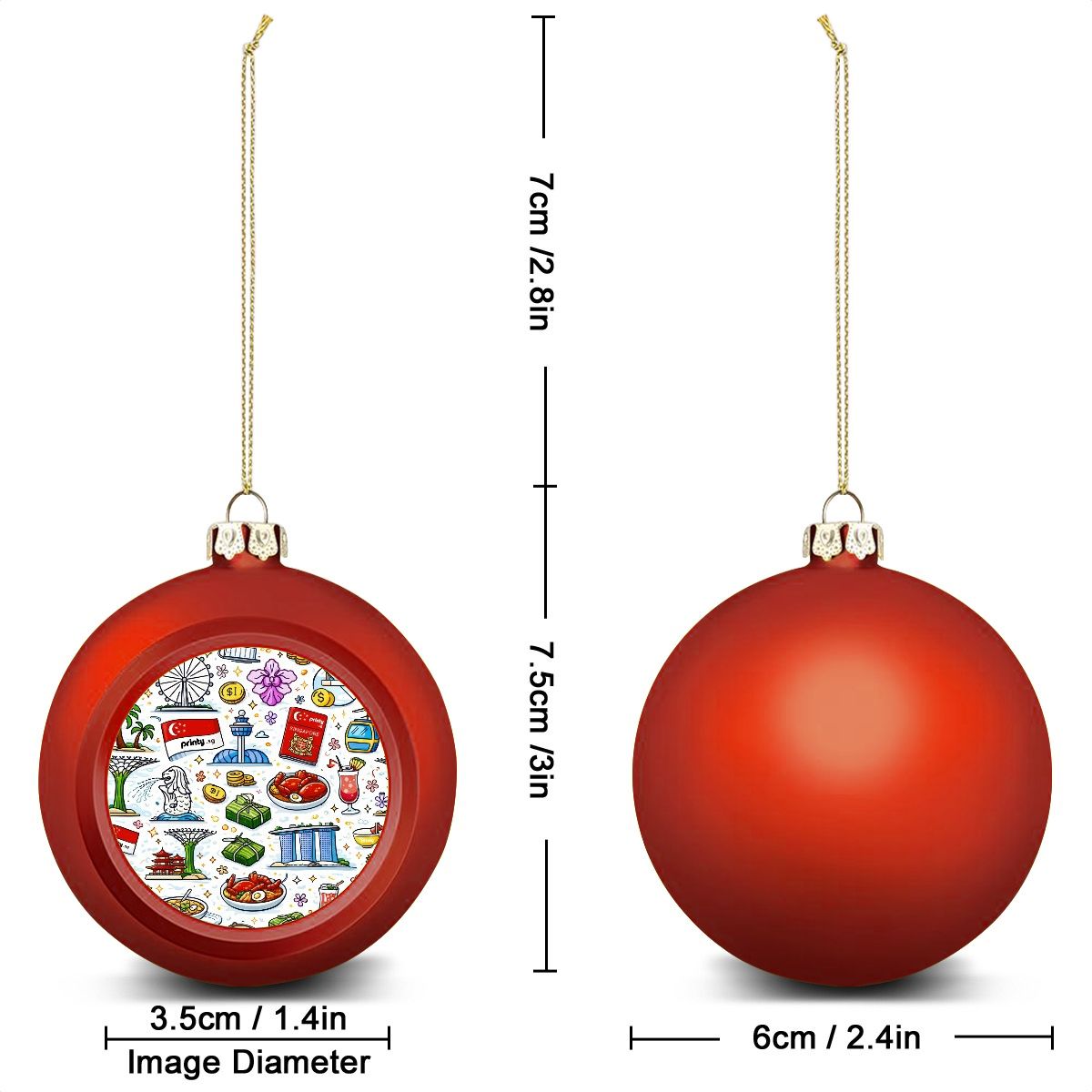 Custom Christmas Ball Ornaments