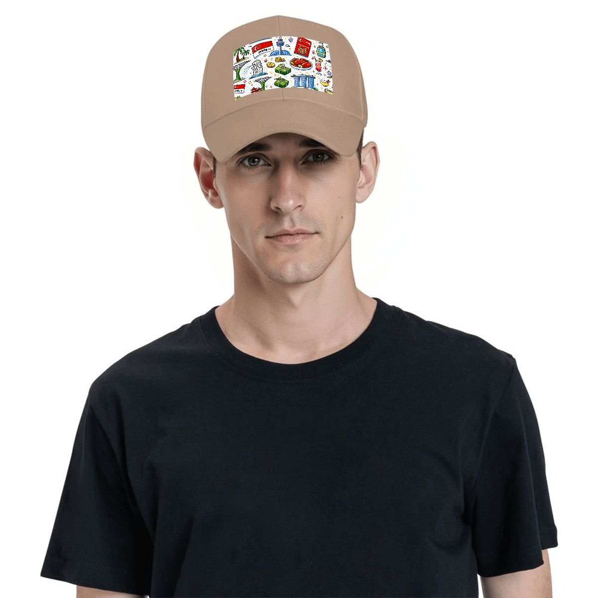 Custom Curved Eaves Trucker Hat (Solid Color)
