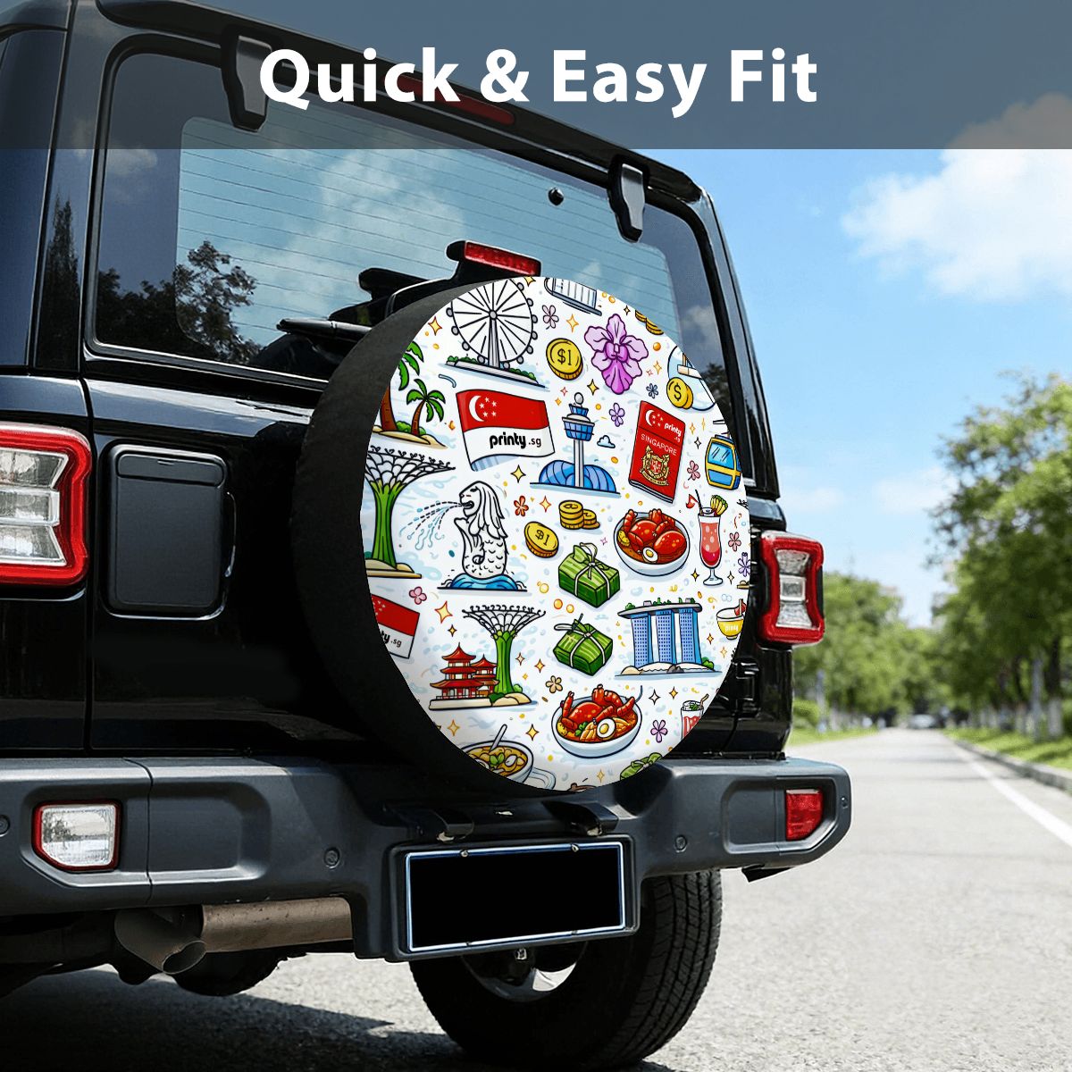 Custom Universal Spare Tire Cover