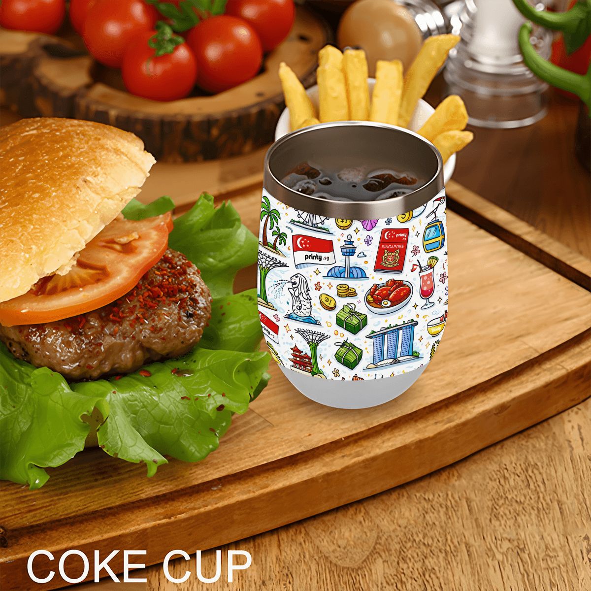 Custom Egg-Shaped Tumbler (12oz)