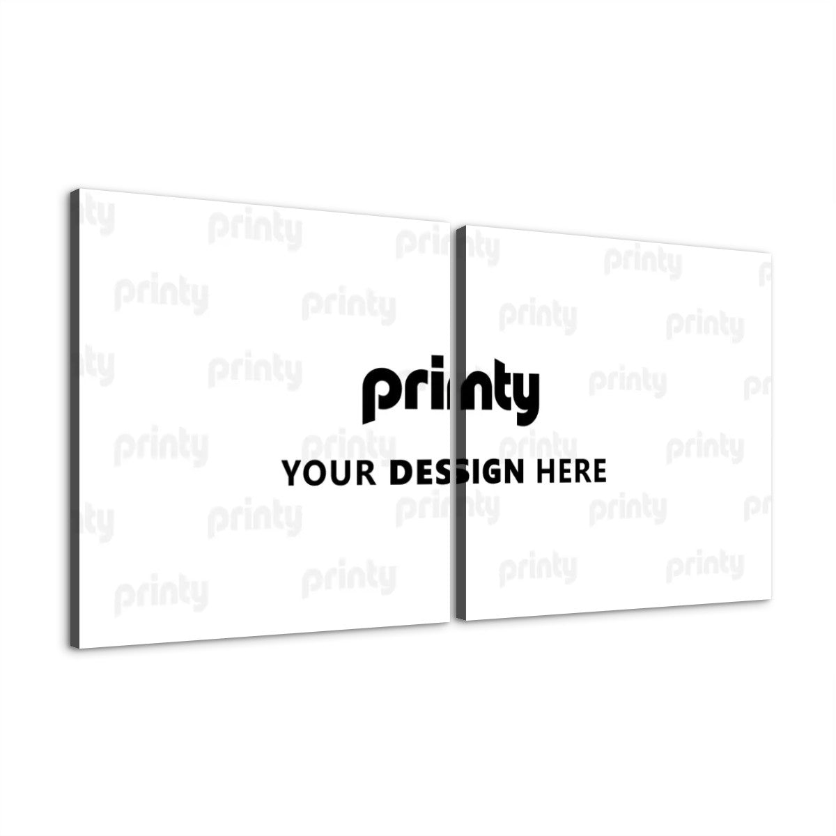 Custom 2 Panels Canvas Prints Wall Art (Set A)
