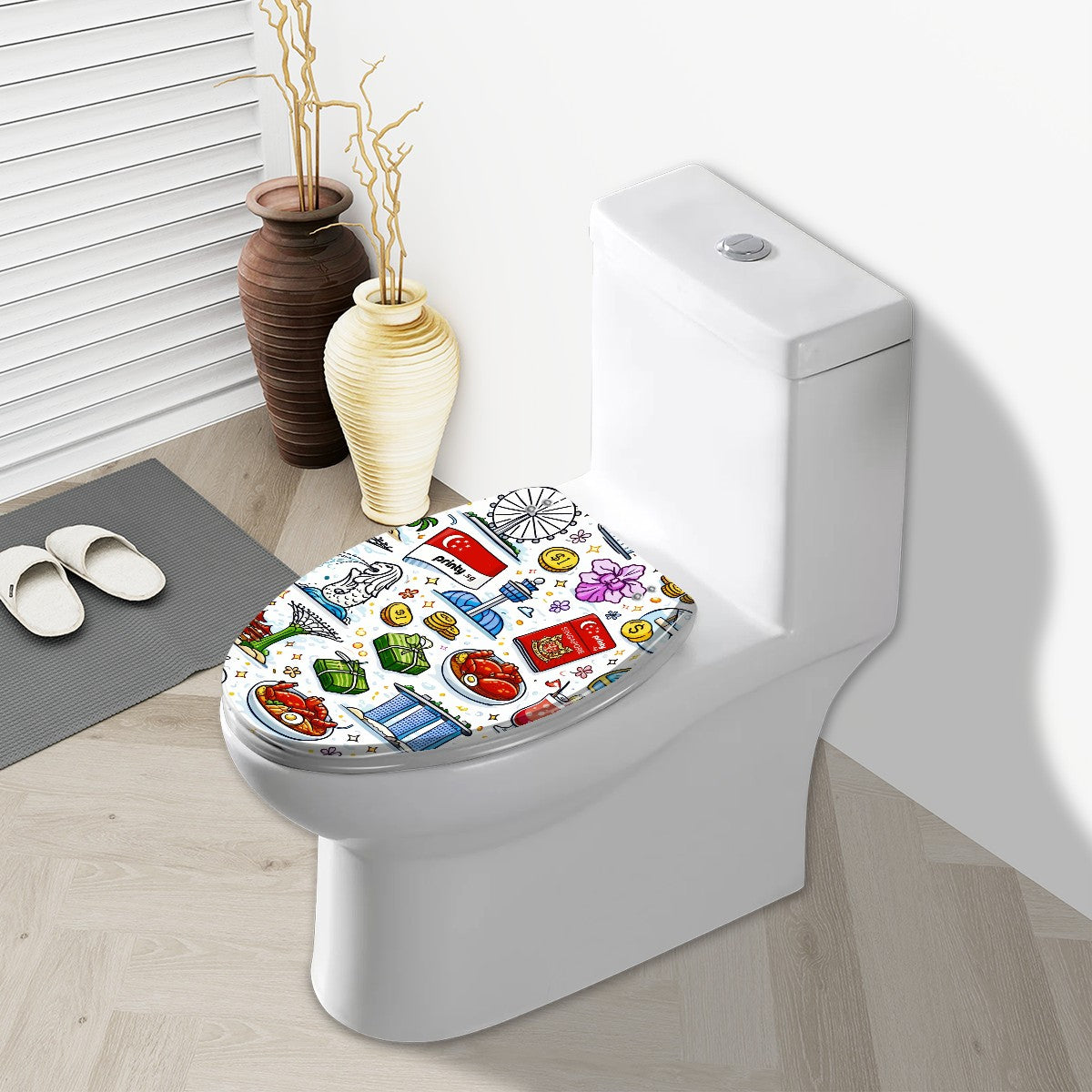 Custom Elongated Toilet Seat V-Shaped