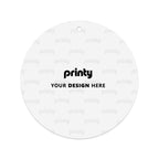 Custom Round Shape Car Air Freshener Cards 6 Pieces