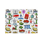 Custom Rectangular Table Cloth with Wavy Edge