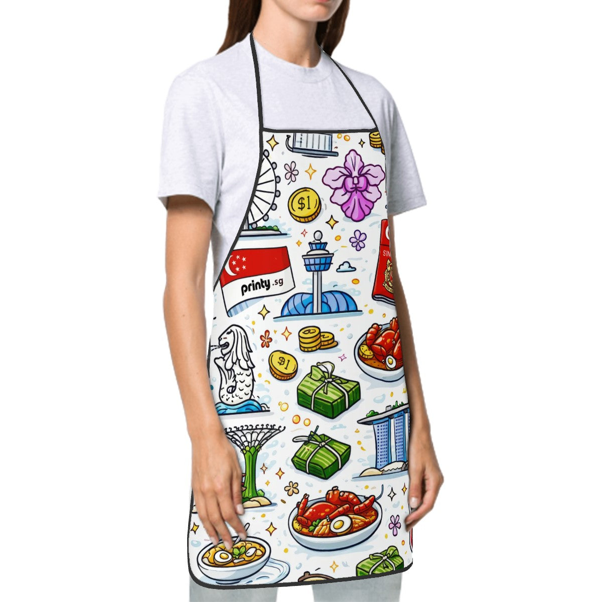 Custom Adult Apron without Pockets