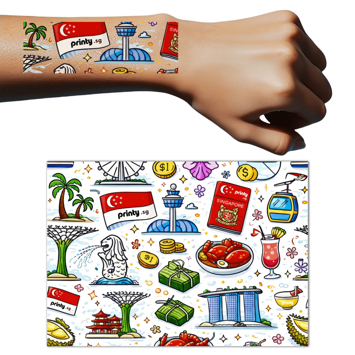 Custom Temporary Tattoo Stickers