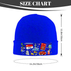 Custom Knit Hat with Heat Transfer Patch