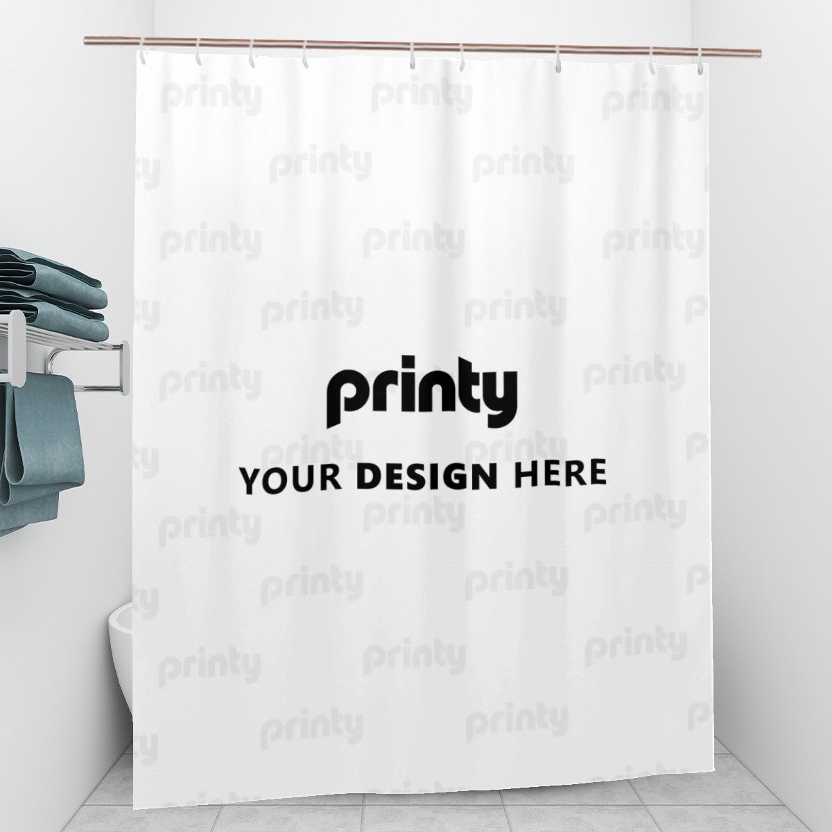 Custom Bathroom Shower Curtain