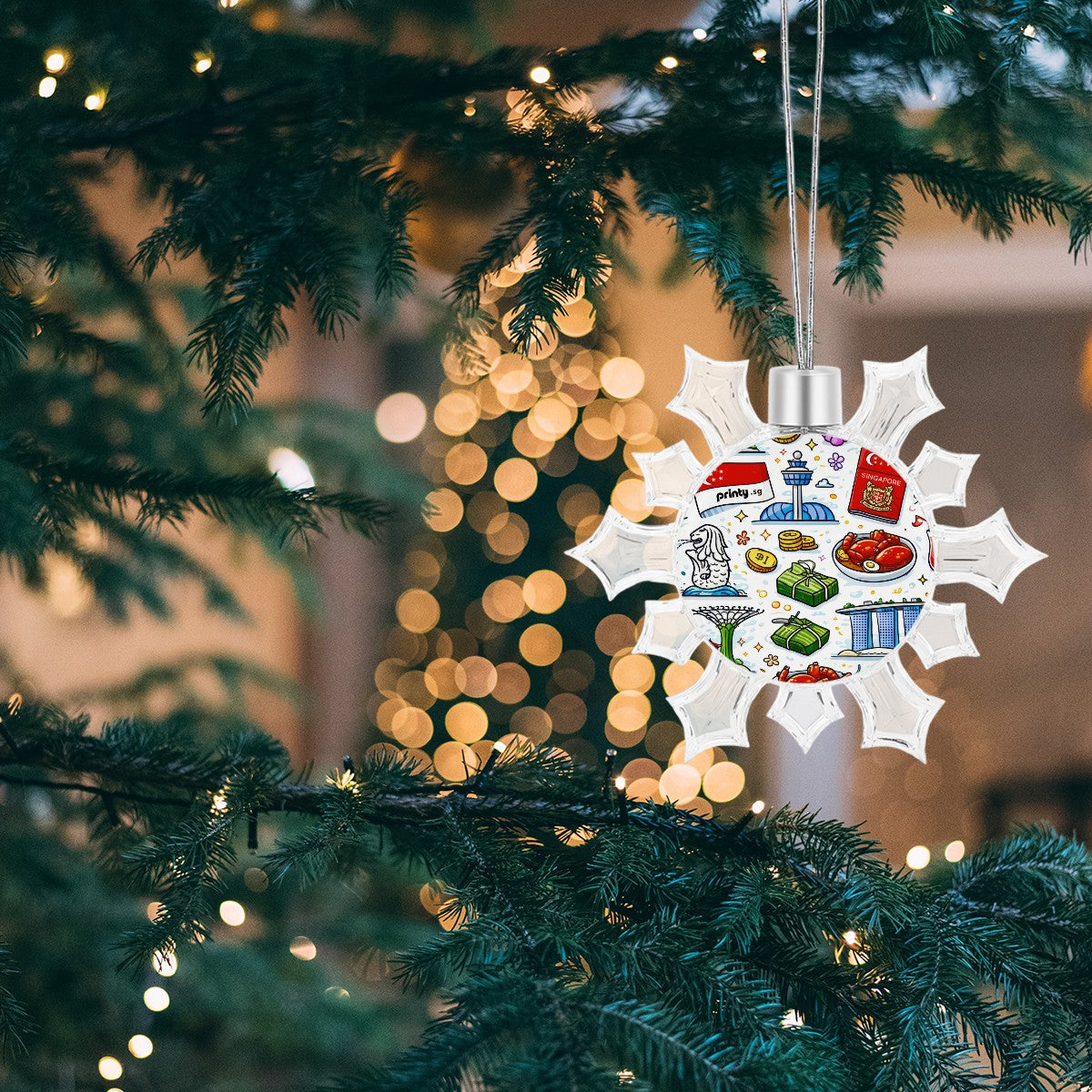 Custom Christmas Snowflake Decorations