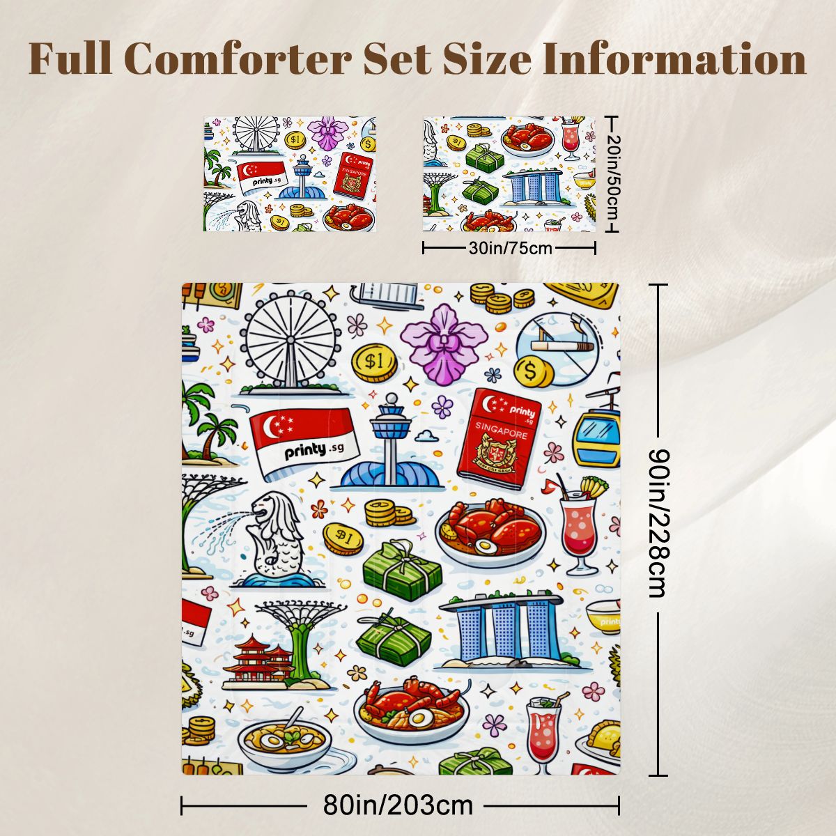 Custom Full Comforter Set