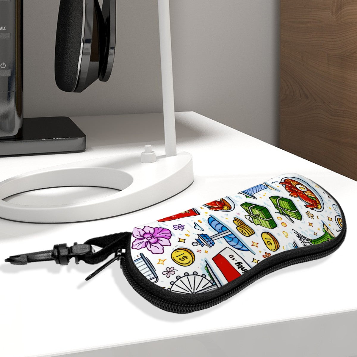 Custom Ultra Light Zipper Eyeglass Case (Vertical)